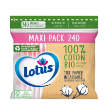 Bio : Coton Tige Papier - Lotus