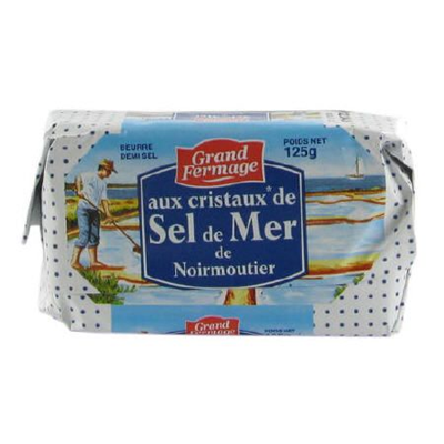Beurre Demi-Sel au Sel de Mer de Noirmoutier - Grand Fermage - Photo 1