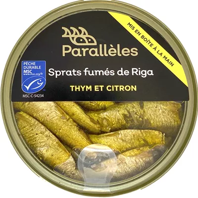 Sprats Fumés de Riga Thym et Citron - Parallèles - photo1