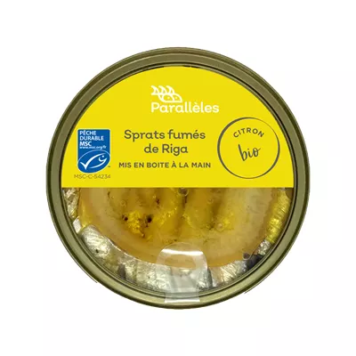 Sprats Fumés de Riga Au Citron Bio - Parallèles - photo1