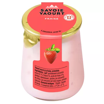 Yaourt Brassé Fraise - Yaourt Savoie - Photo 1