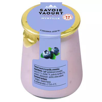 Yaourt Brassé Myrtille - Yaourt Savoie - photo1
