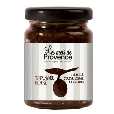 Tapenade Noire à l'Huile d'Olive Vierge Extra - Les Mets de Provence - Photo 1