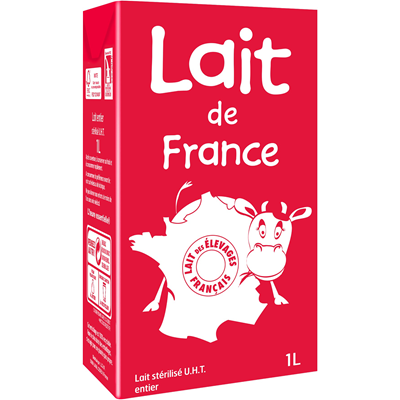 Lait Entier UHT - Lait de France - Photo 1