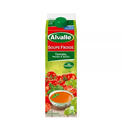 Gaspacho Tomate Menthe Basilic - Alvalle - photo1
