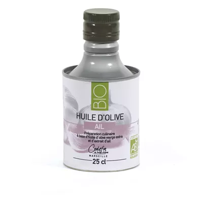 Bio : Huile d'Olive Extra Vierge à l'Ail - Codefa - Photo 1