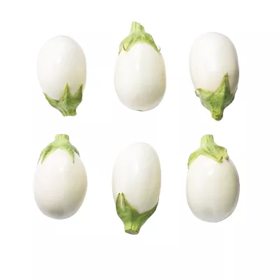 Mini Aubergine Blanche - photo1