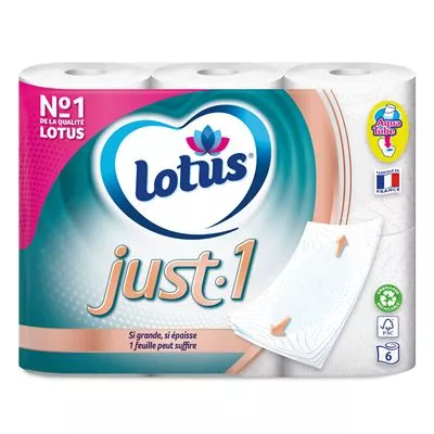 Papier Toilette Just 1 - Lotus - photo1