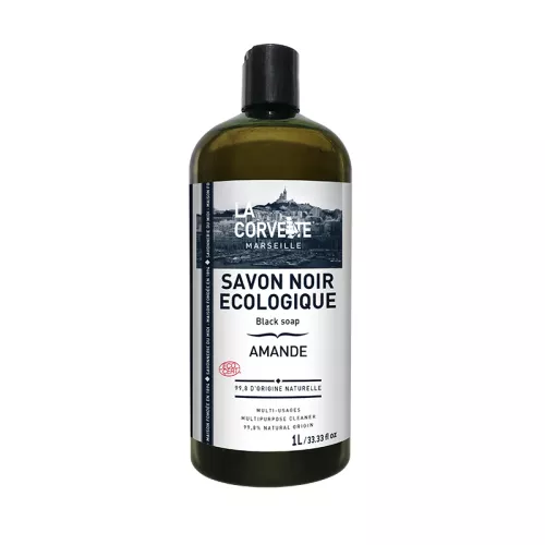 Bio : Savon Noir Liquide à l'Amande et à l’Huile de Lin - La Corvette - Photo 1