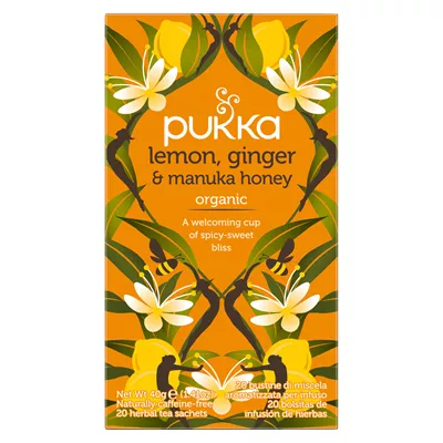 Bio : Infusion Citron, Gingembre, Miel de Manuka - Pukka - Photo 1