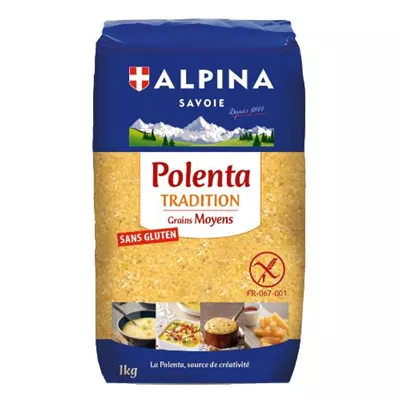 Polenta Tradition Moyenne (Sans Gluten) - Alpina Savoie - Photo 1