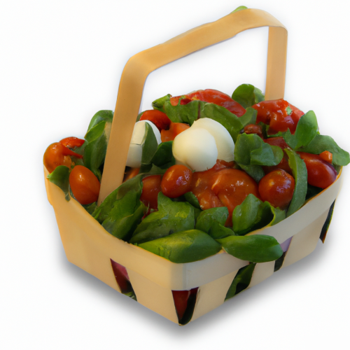 Assortiment de Tomates, Botte Basilic et Mozzarella - Photo 1