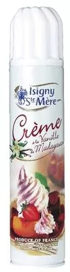 Crème Sucrée Aérosol (Chantilly) Vanille de Madagascar - Isigny Ste Mère - Photo 1