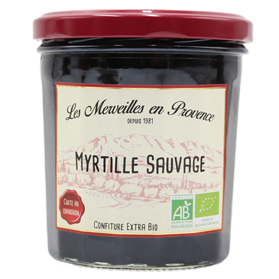 Bio : Confiture Myrtille Sauvage Extra - Les Merveilles en Provence - Photo 1