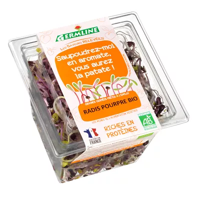 Bio : Graines Germées de Radis Pourpre - Germline - photo1