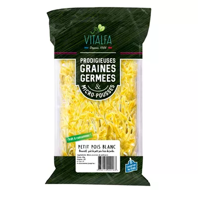 Graines Germées Petit Pois - Vitalfa - photo1