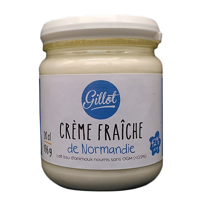 Crème fraîche Épaisse de Normandie sans OGM - Gillot - Photo 1