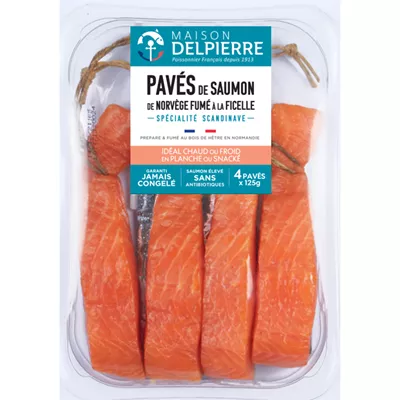 Pavé de Saumon Fumé en Ficelle - Maison Delpierre - Livraison