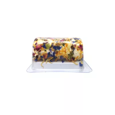 Bûche Chèvre aux Fleurs Comestibles - Fromagerie Pierre Jacquin - photo1