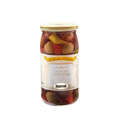 Olives Vertes Pimentées à la Provençale - Barral - photo1