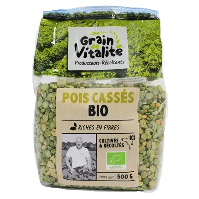 Bio :  Pois Cassés - Grain De Vitalité - photo1
