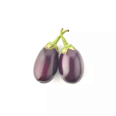 Mini Aubergine Ronde Noire - Photo 1