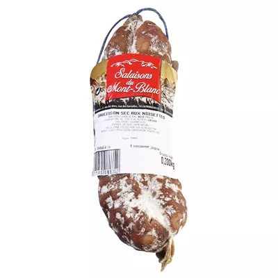 Saucisson Sec aux Noisettes - Salaisons du Mont-Blanc - Photo 1