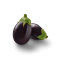 Mini aubergine ronde noire - Photo 1